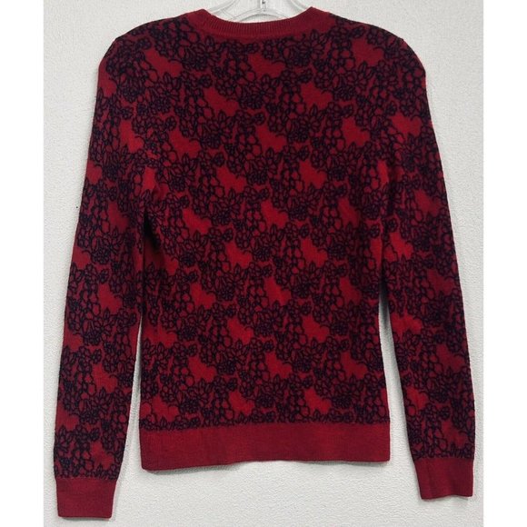 Brooks Brothers Sweater Womens S Red 100% Extra Fine Merino Wool Red Fleece - Picture 2 of 7